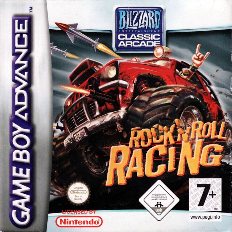 Rock n' Roll Racing box art for GameBoy Advance